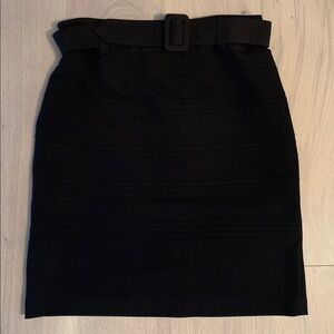 CLEO Black Belted Skirt
